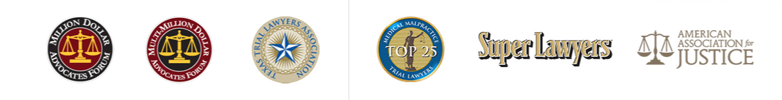 Award Badges: Million Dollar Advocates, Super Lawyers, Top 25 Trial Lawyers