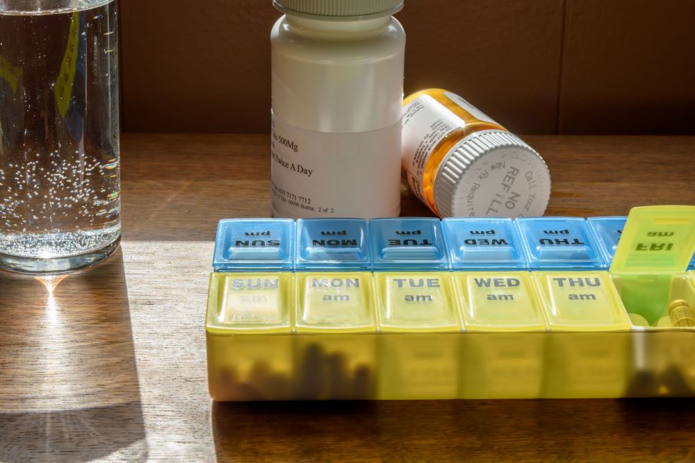 pill organizer for daily medication