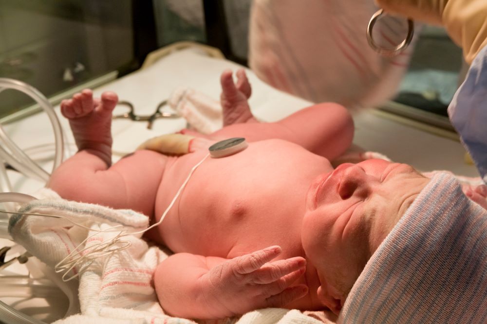 Newborn baby in hospital